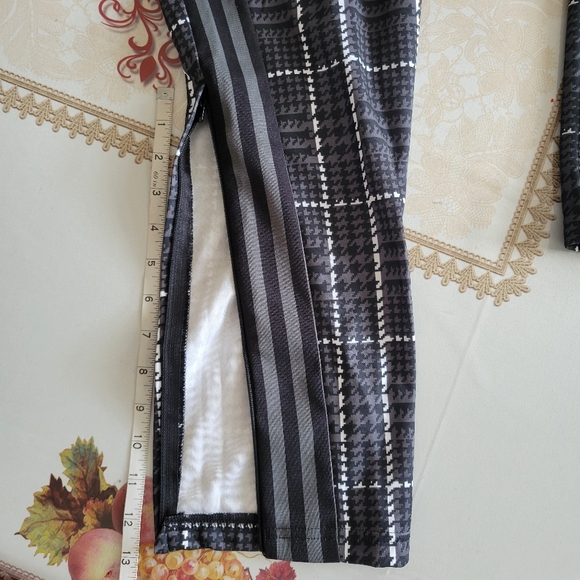 Adidas Tiro Soccer Pants Mens M Gray Black Tartan Plaid Zip Pocket Tapered Leg - Picture 10 of 15